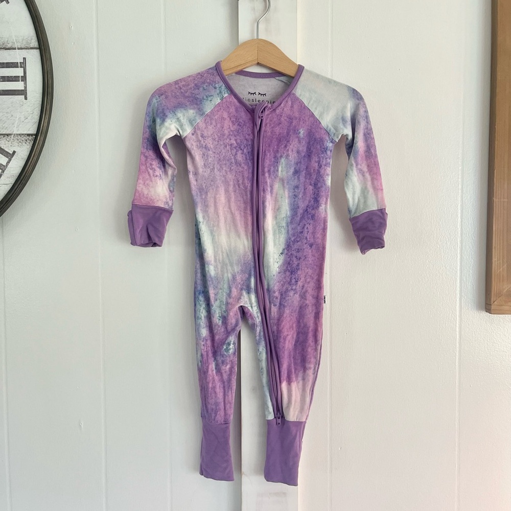 Little Sleepies 3-7 months bamboo sleeper purple